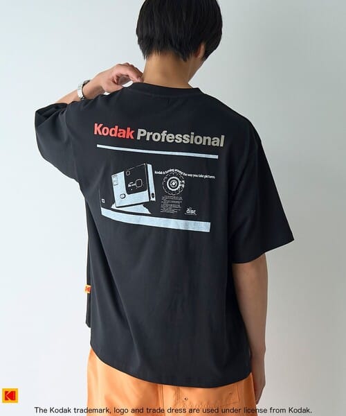 KODAK 復古相機印花寬鬆T恤